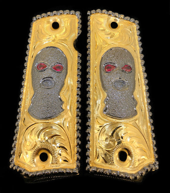 1911 • Gun Grips • Face Mask • Colt • Cachas • Springfield  • Kimber • Rock Island