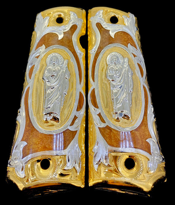 1911 • Gun Grips • St Jude San Judas •  Springfield • Colt •  Super • Rock Island • Cachas •