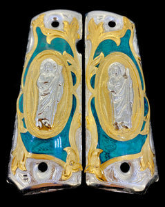 1911 • Gun Grips • St Jude San Judas •  Springfield • Colt •  Super • Rock Island • Cachas •