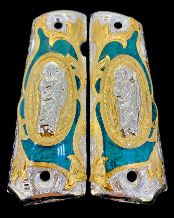 1911 • Gun Grips • St Jude San Judas •  Springfield • Colt •  Super • Rock Island • Cachas •