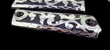 1911 Gun Grips Full Size Black and Silver Tone
