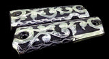 1911 Gun Grips Full Size Black and Silver Tone