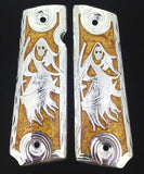 Custom Grim Reaper Santa Muerte gun grips