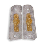 1911• San Judas St Jude Grips Cachas Springfield •  Colt •  Super • Rock Island  • Cachas